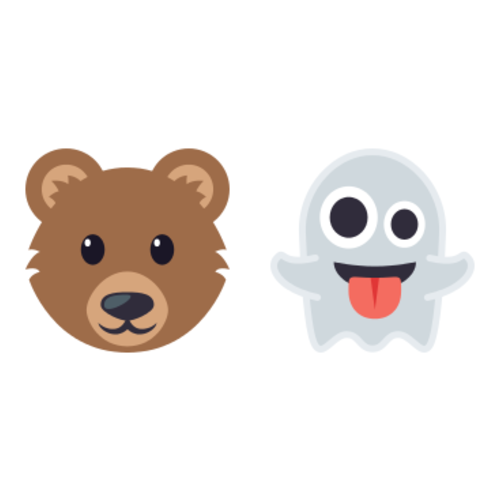 🐻👻 Emoji Domain EmojiOne rendering